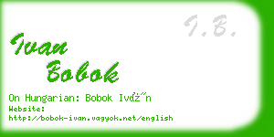 ivan bobok business card